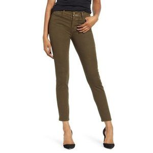 NWT Frame Jeans Le High Skinny Military Coated Green Size 25